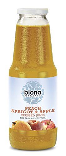 Biona Peach Apricot & Apple Juice 1Ltr