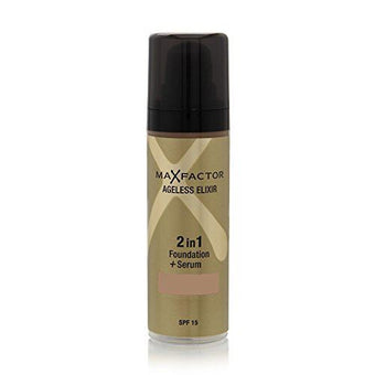 Max Factor Ageless Elixir 2 In 1 Foundation Plus Serum Spf 15 No.65 Rose Beige 1 Ounce