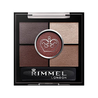 Rimmel London Glam Eyes HD 5 Pan Eye Shadow, 022 Brixton Brown, 3.8 g