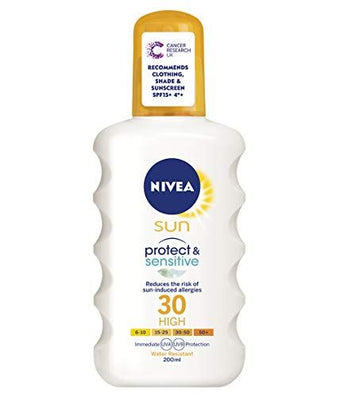 Nivea Sun Protect And Sensitive Sun Spray High Spf 30 - 200ml