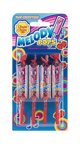 Chupa Chups Strawberry Melody Pops 4X15g