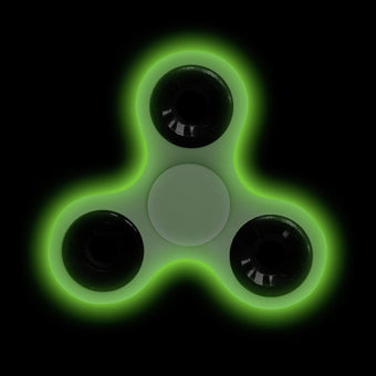 Whirlerz Glow in the Dark Finger Fidget Spinner