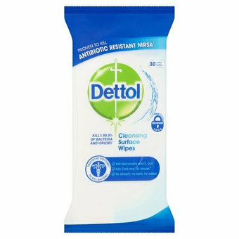 Dettol Antibacterial Cleansing Surface Wipes  30pk