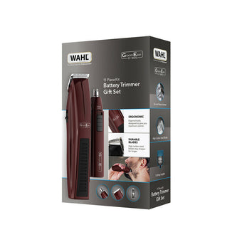 Wahl GroomEase Trimmer Shaver Gift Set - Burgundy